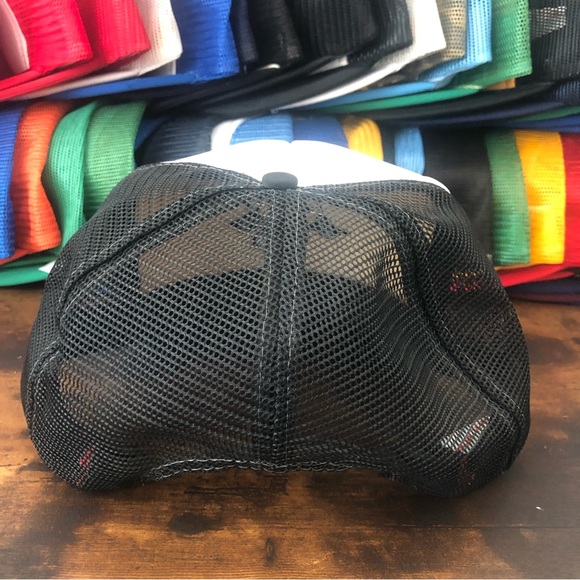 Vintage 80s Streetwear SR 71 mesh “blackbird” rope mesh Snapback Trucker Hat - Picture 5 of 8